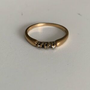 Vintage 10K Gold Diamond Ring